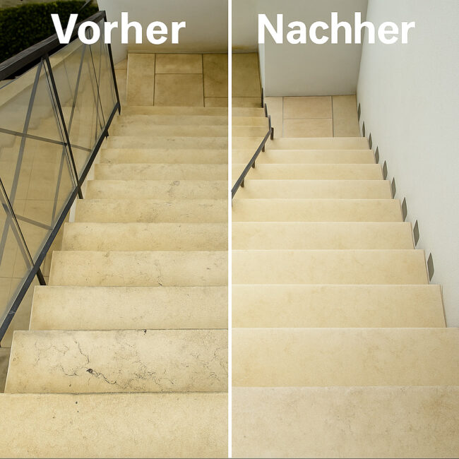 Voher-Nachher Boden Naturstein | Agata Group