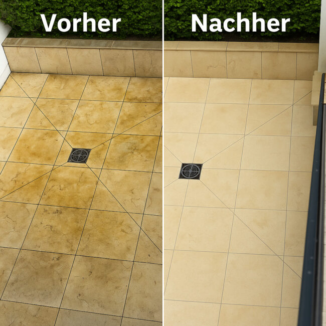 Voher-Nachher Boden Naturstein | Agata Group